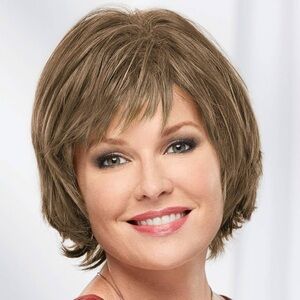 Elegant Light Brown Women's Wig Style is MEG